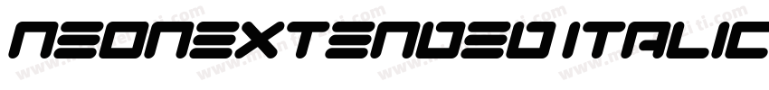 NeonExtended Italic字体转换
